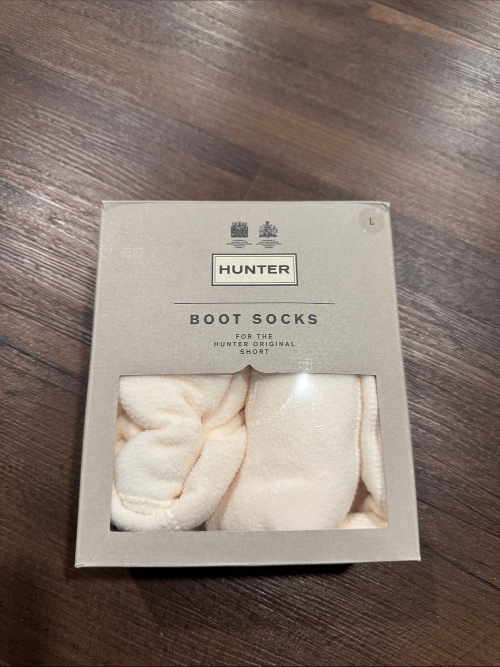 Hunter Boot Socks Original Short Cream Large